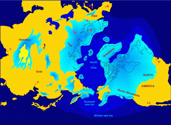 Paskutinio ledynmečio žemėlapis